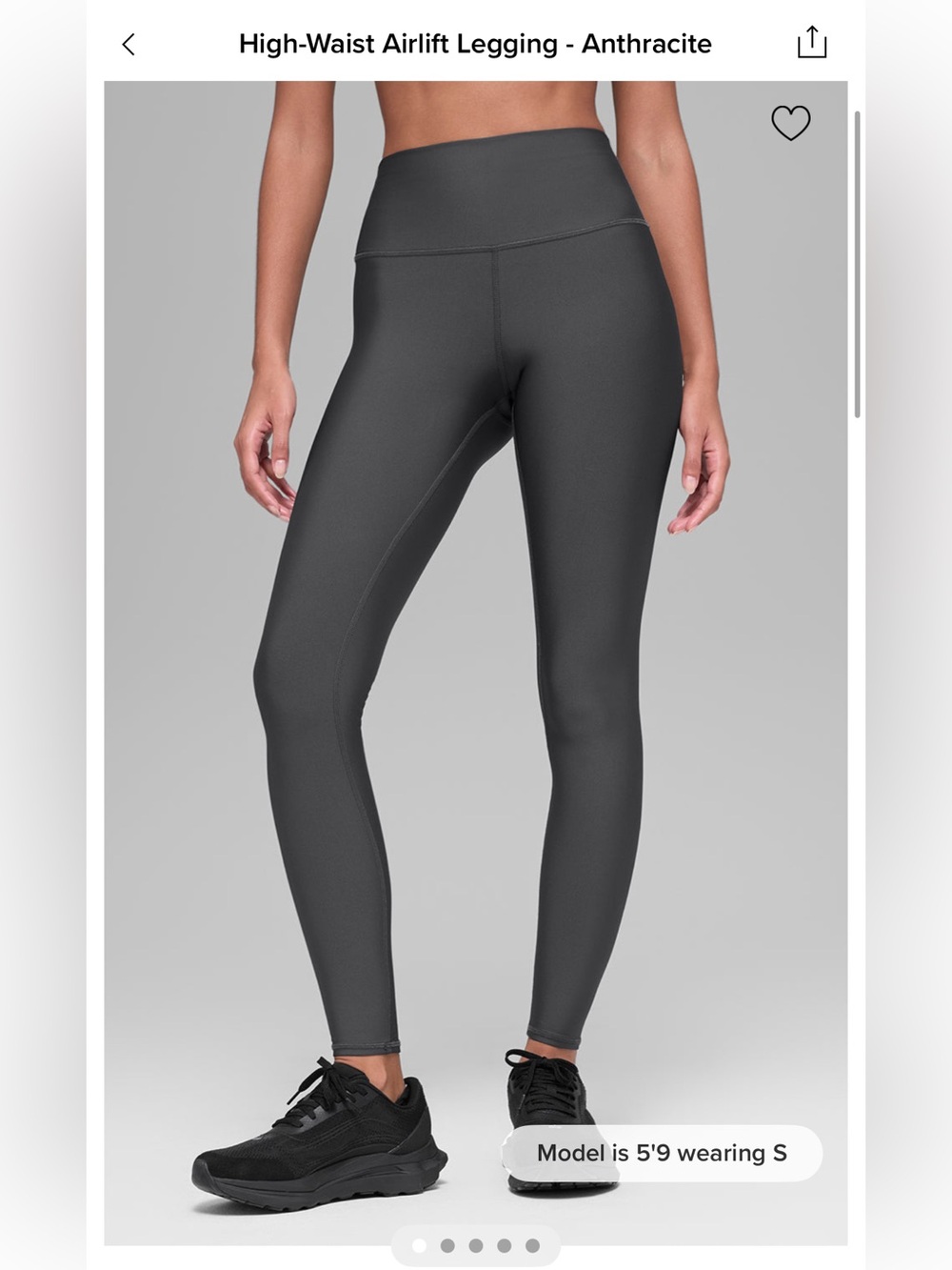 Alo Yoga High-Waist Airlift Legging - Anthracite